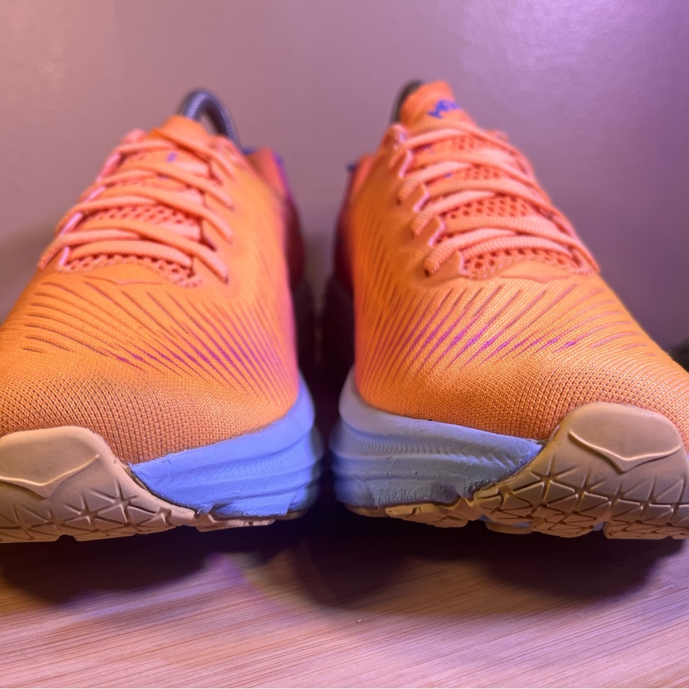 🔥 HOKA RINCON 3 MOCK ORANGE CYCLAMEN RUNNING ATHLETIC SHOES WOMENS SIZE 7.5B - Picture 4 of 11